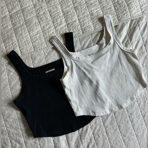 Madewell Ribbed Tanks - set of 2